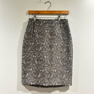 Elegant Gray Lace Skirt